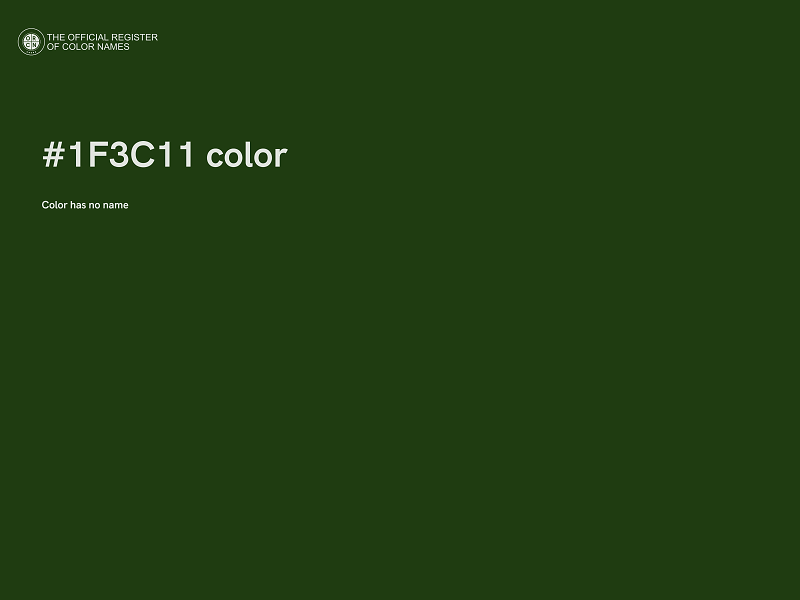 #1F3C11 color image