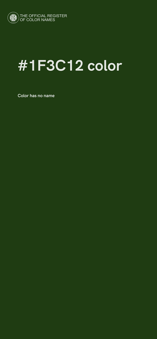 #1F3C12 color image