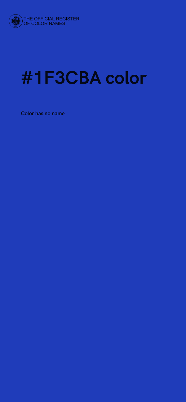 #1F3CBA color image