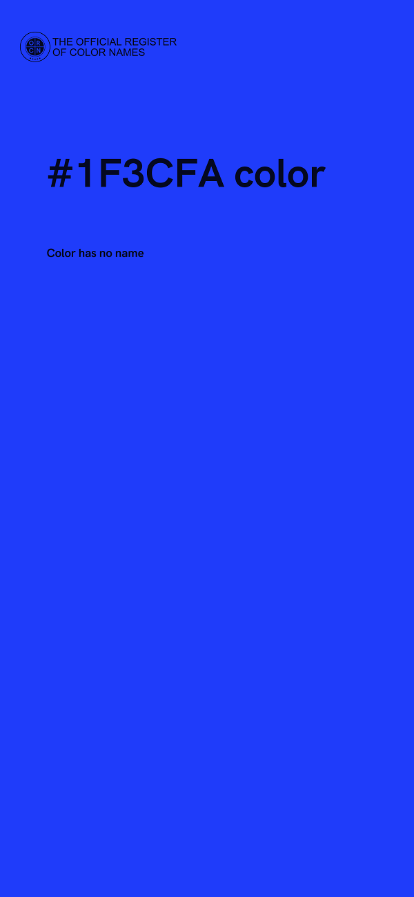#1F3CFA color image
