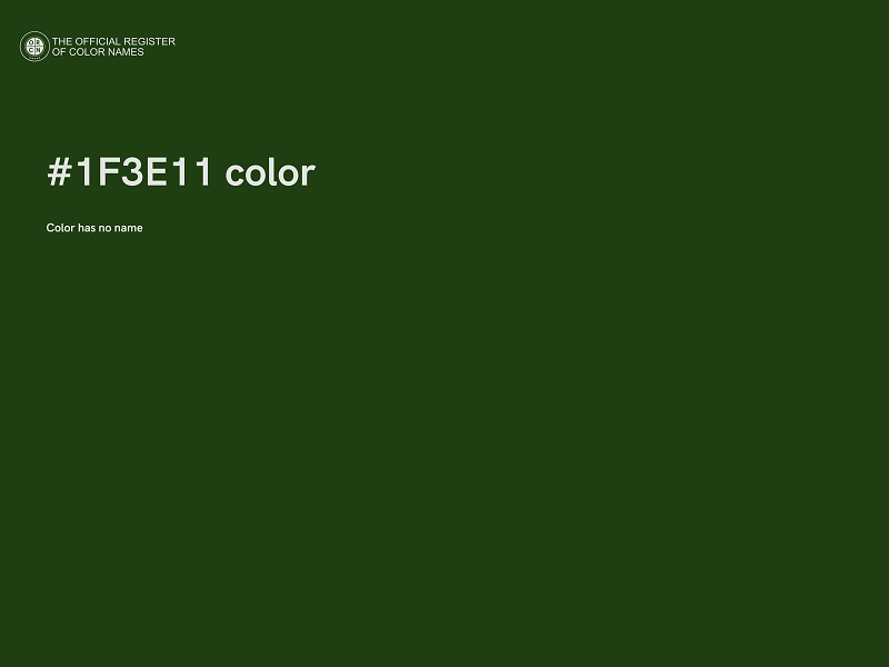 #1F3E11 color image