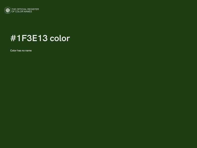 #1F3E13 color image