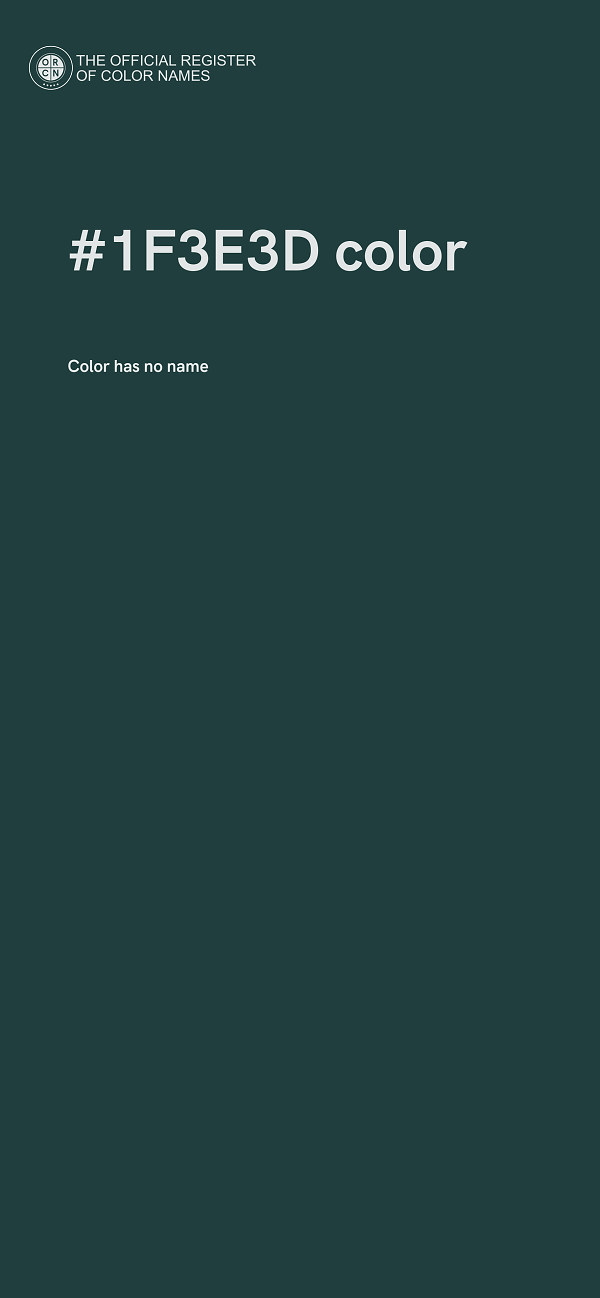 #1F3E3D color image