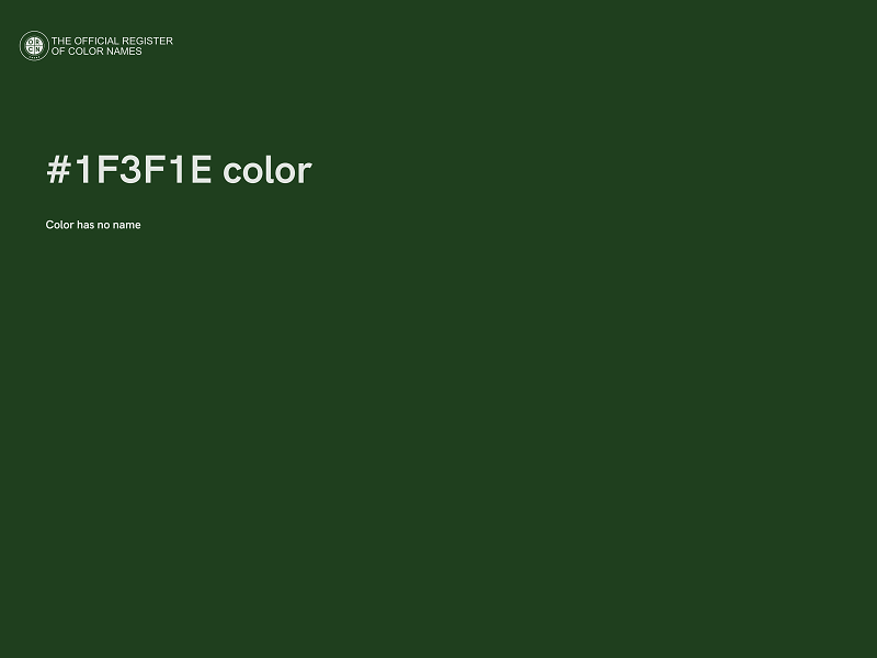 #1F3F1E color image