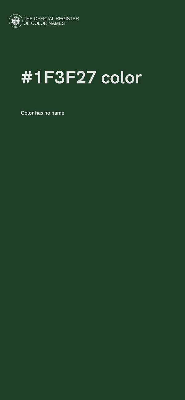 #1F3F27 color image
