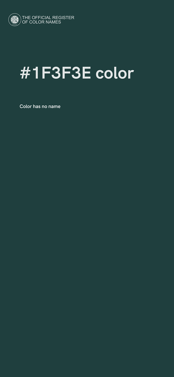 #1F3F3E color image