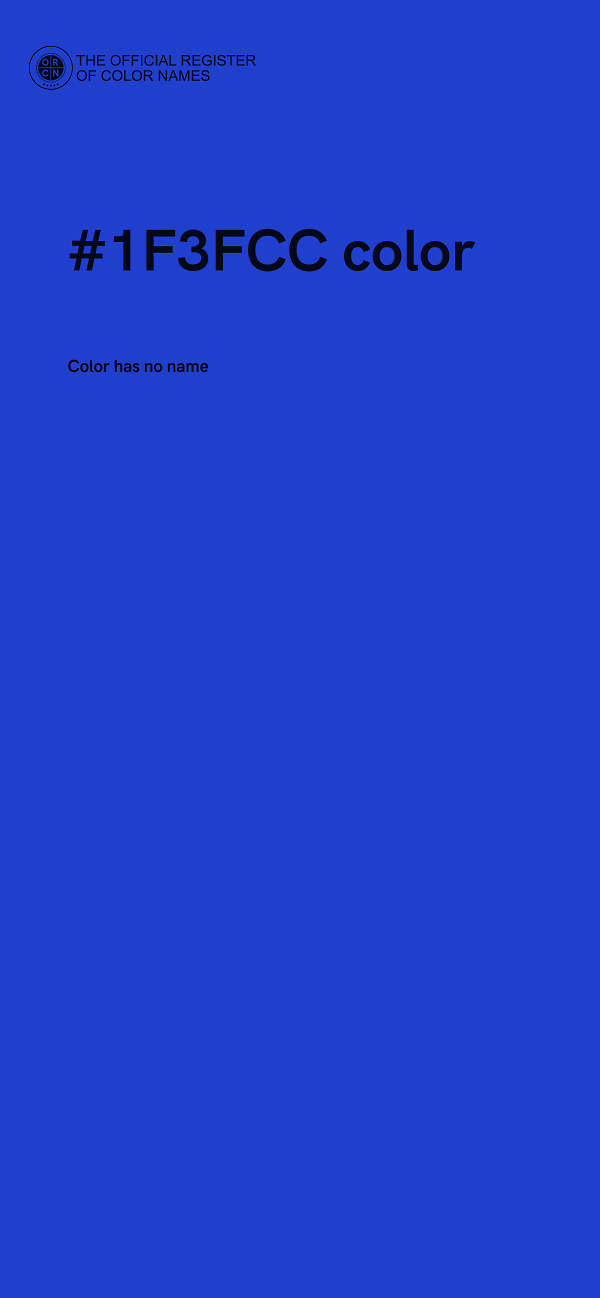 #1F3FCC color image