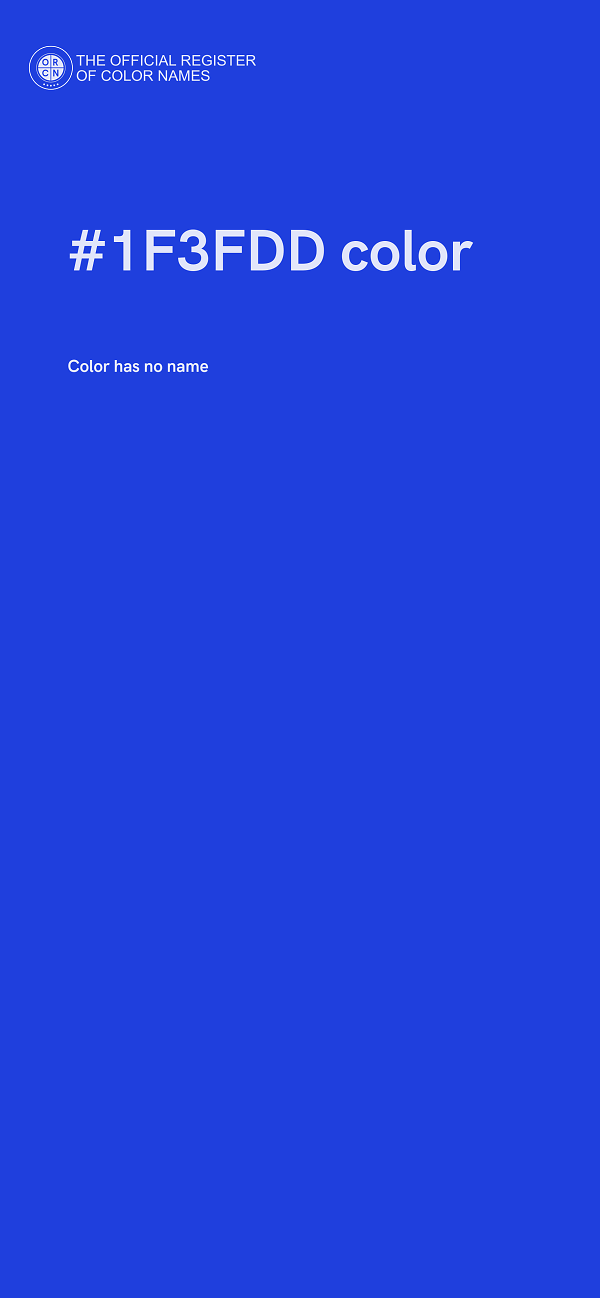 #1F3FDD color image
