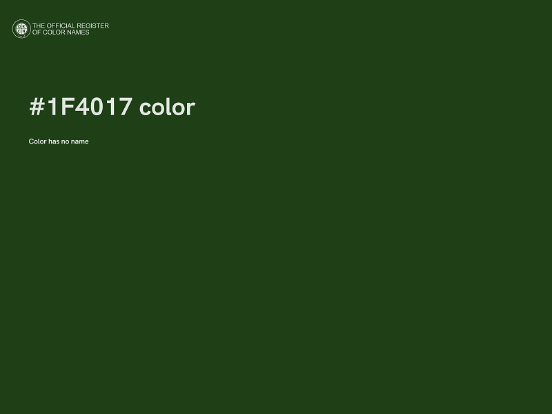 #1F4017 color image