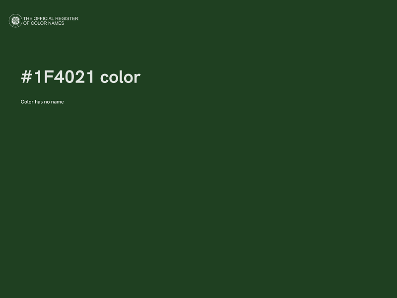 #1F4021 color image