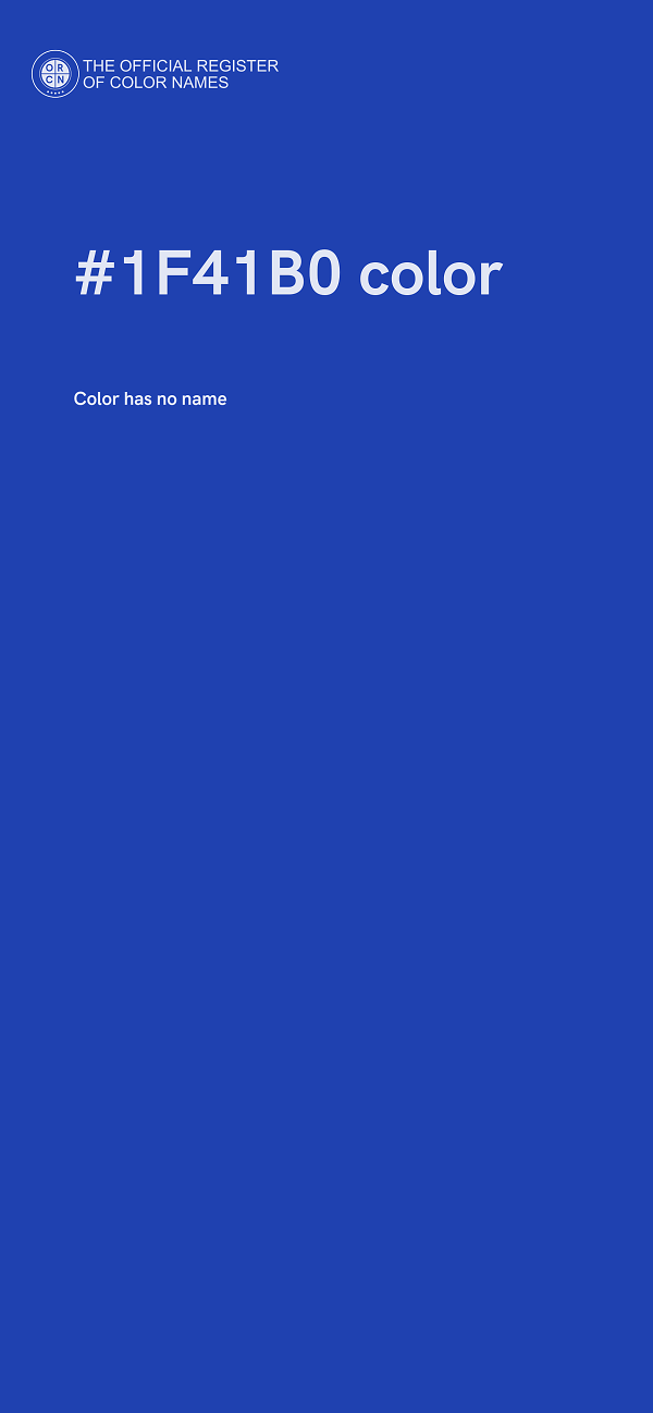 #1F41B0 color image