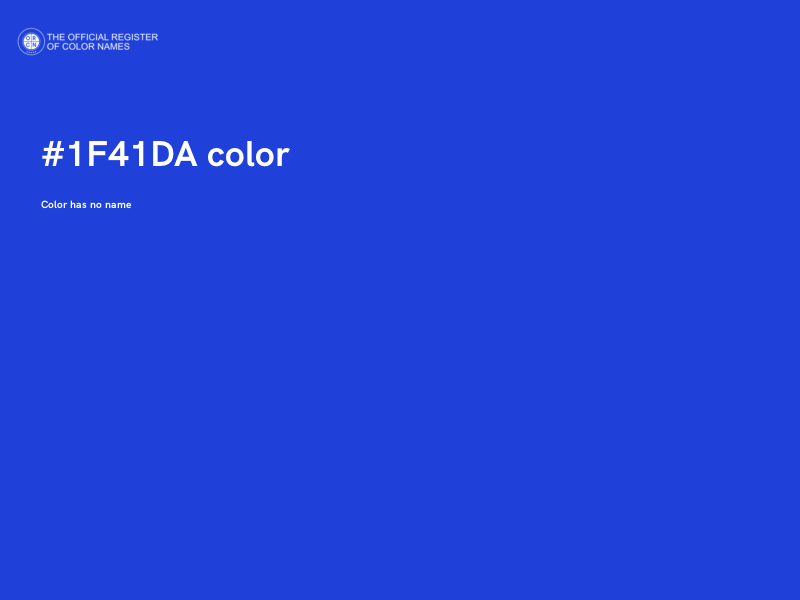 #1F41DA color image
