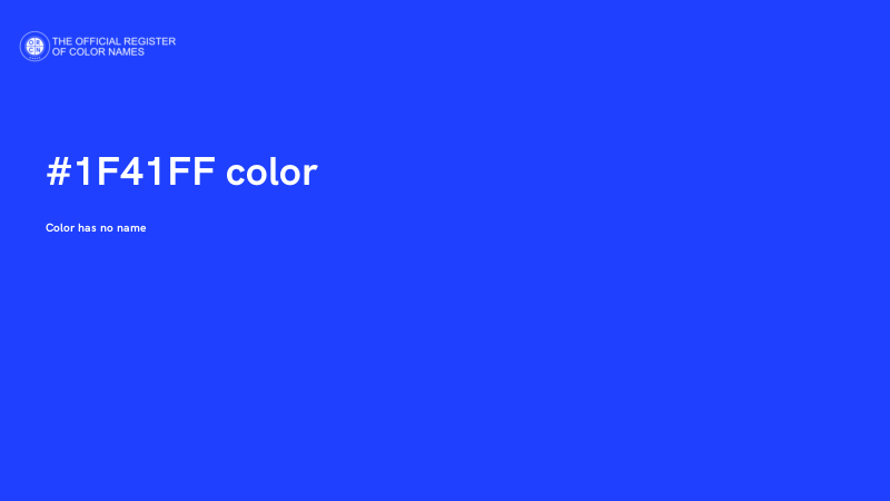 #1F41FF color image
