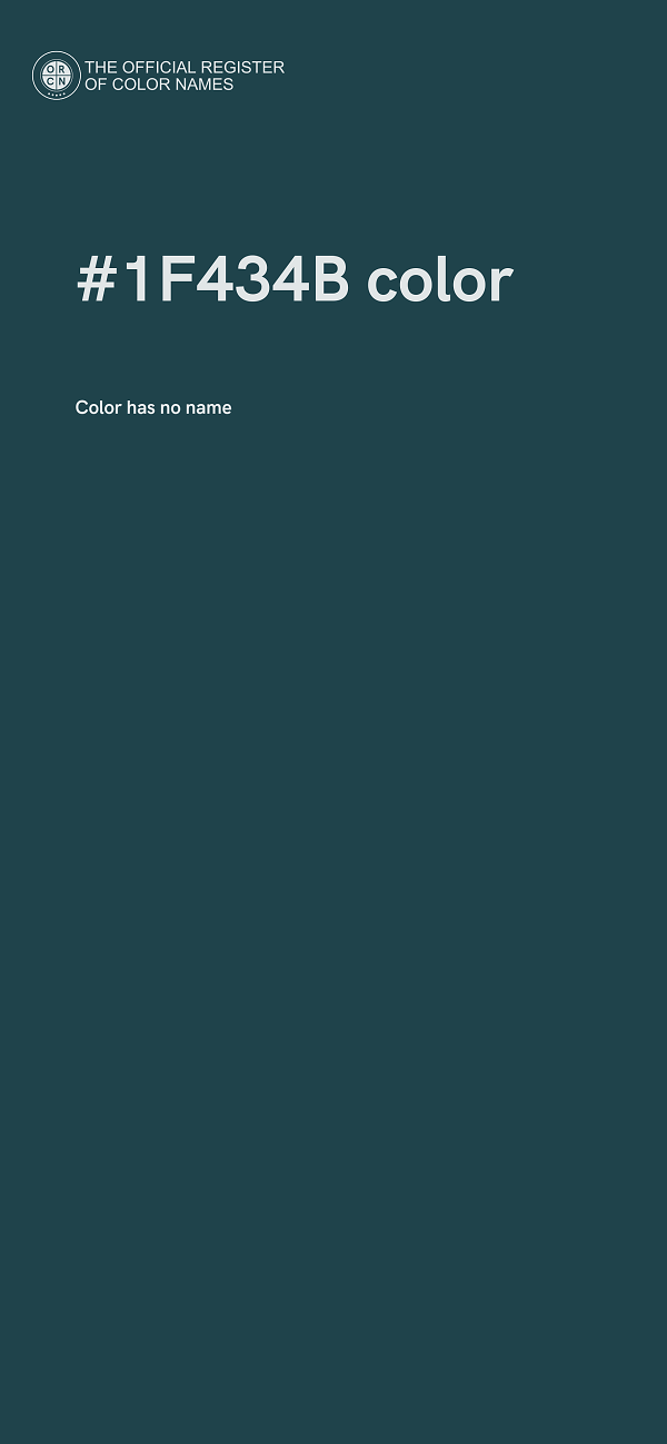 #1F434B color image