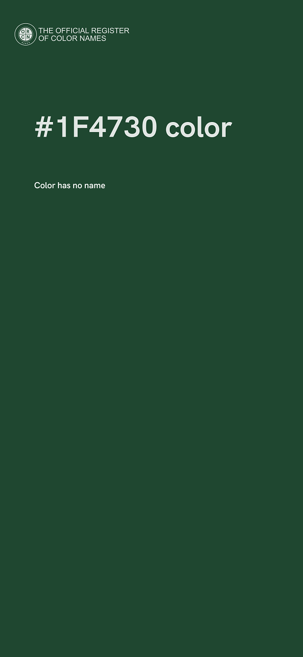 #1F4730 color image