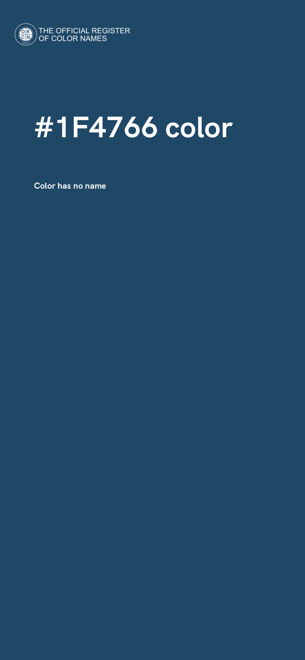 #1F4766 color image