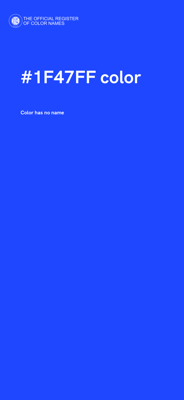 #1F47FF color image