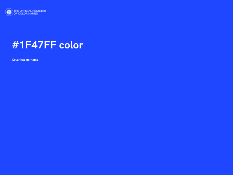#1F47FF color image