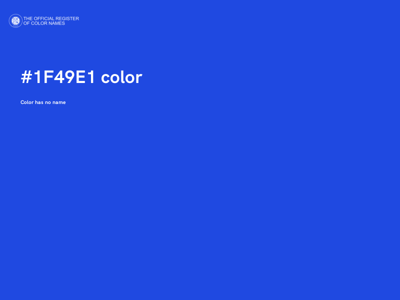 #1F49E1 color image