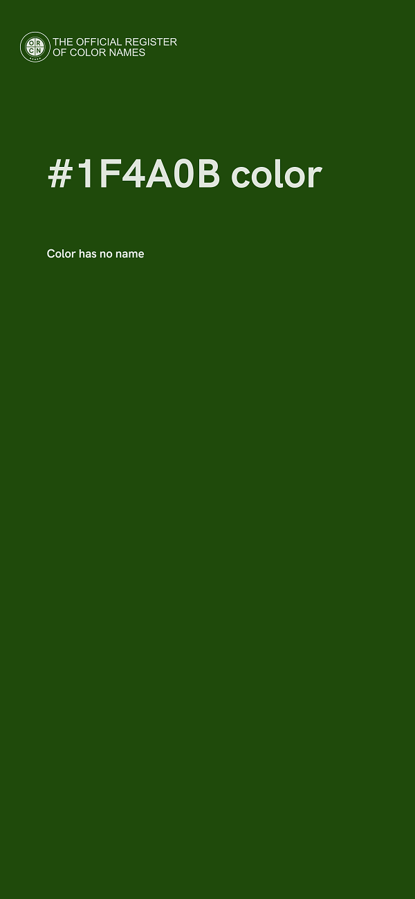 #1F4A0B color image