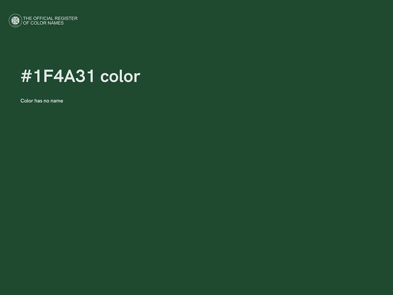 #1F4A31 color image