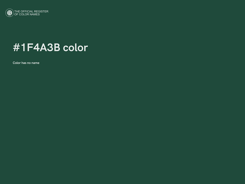 #1F4A3B color image