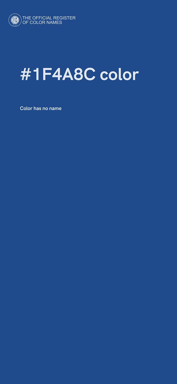 #1F4A8C color image