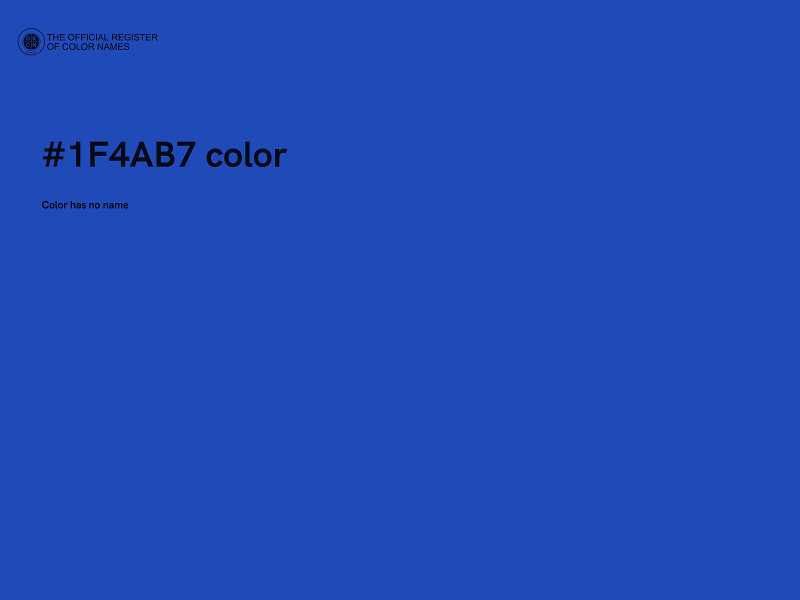 #1F4AB7 color image