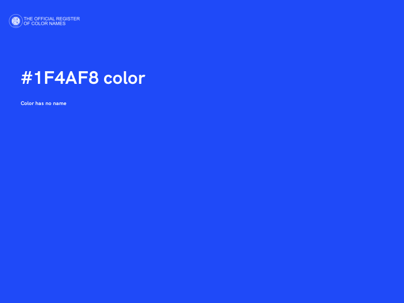 #1F4AF8 color image