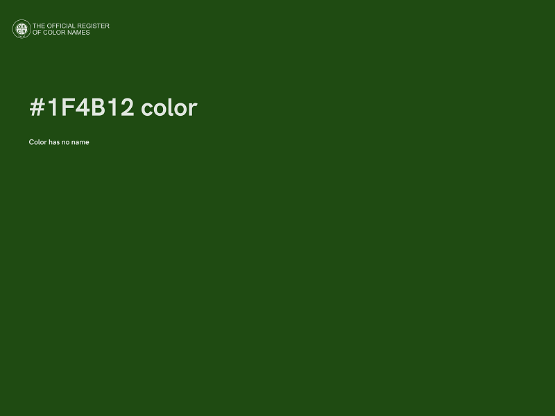 #1F4B12 color image