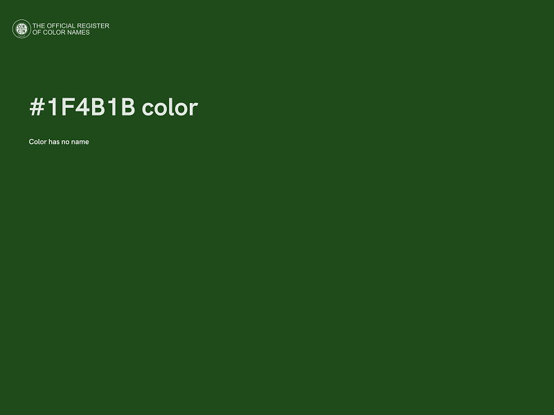 #1F4B1B color image