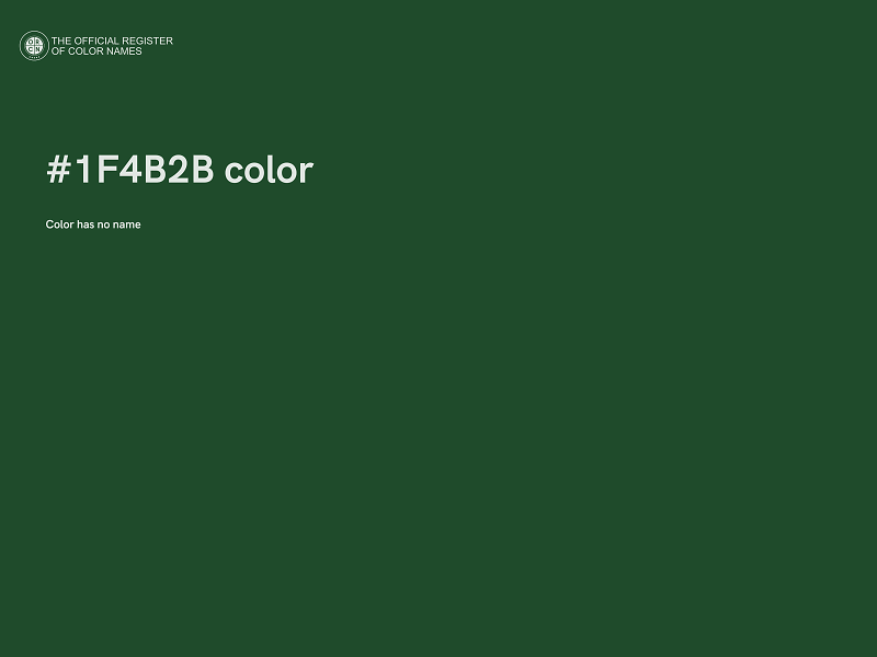 #1F4B2B color image