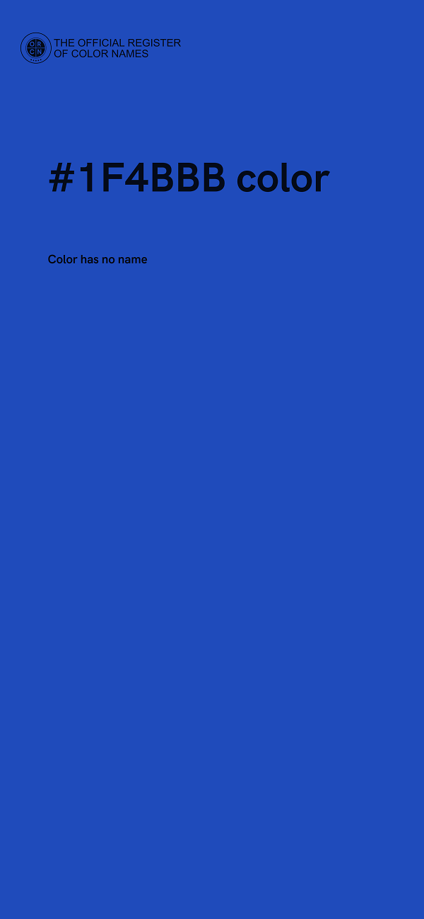 #1F4BBB color image