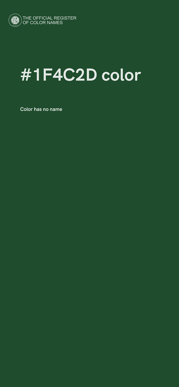 #1F4C2D color image