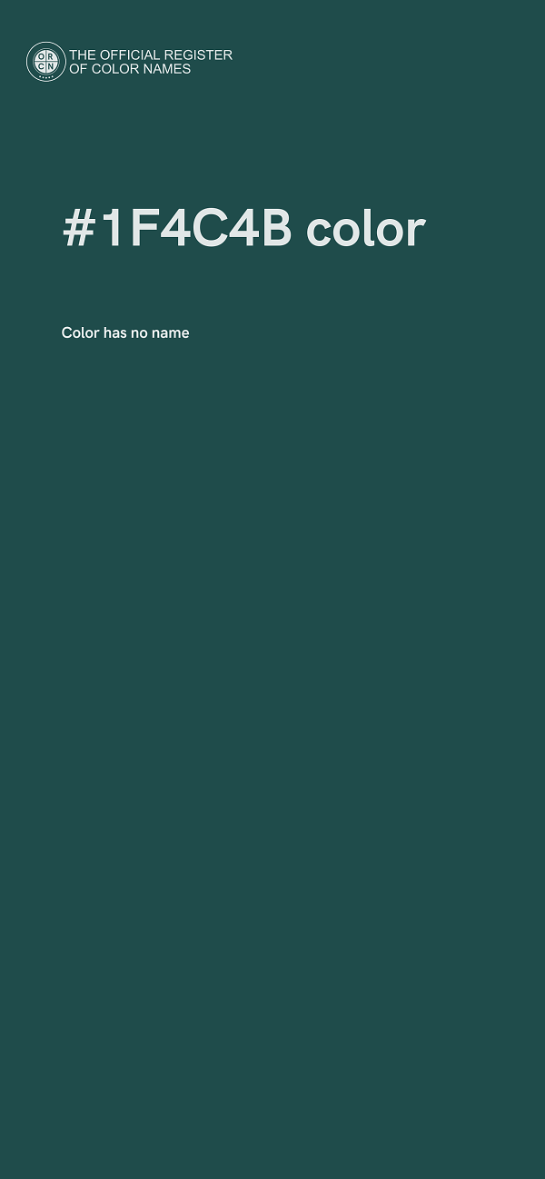 #1F4C4B color image