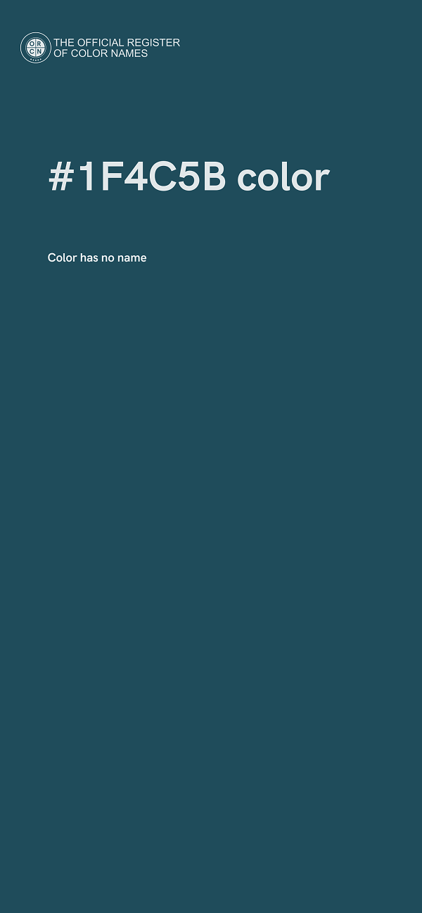 #1F4C5B color image