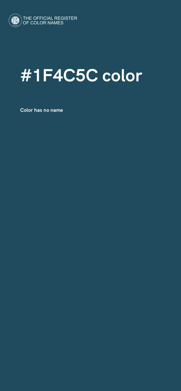 #1F4C5C color image