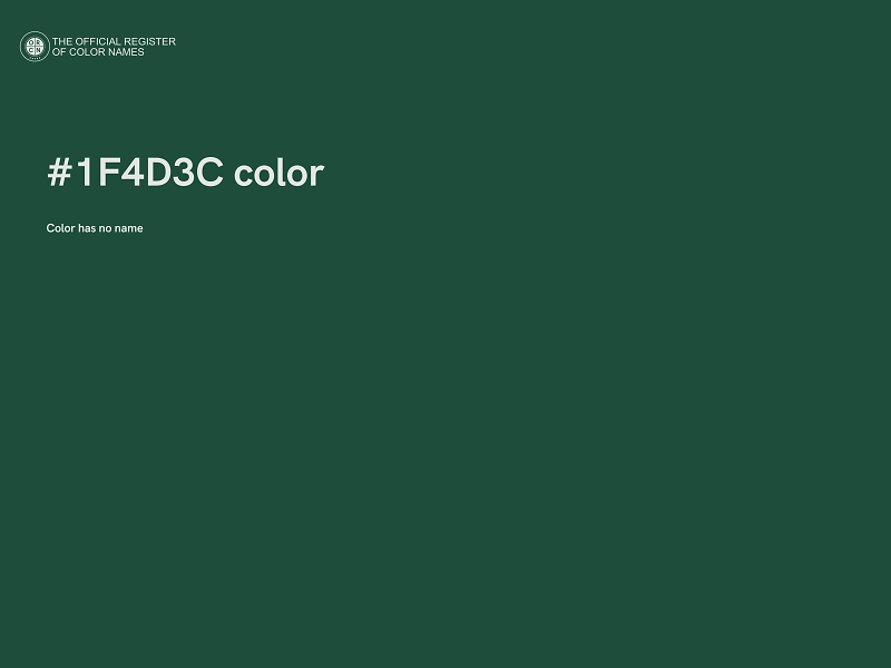 #1F4D3C color image