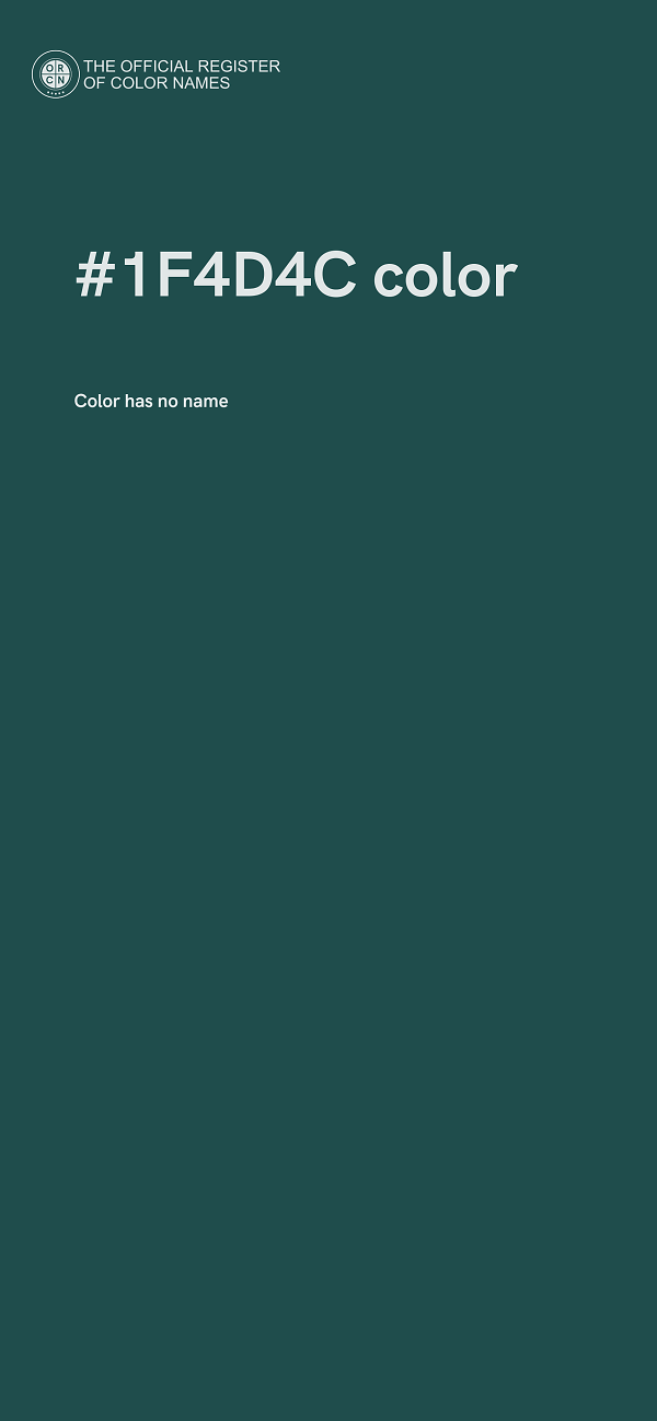 #1F4D4C color image