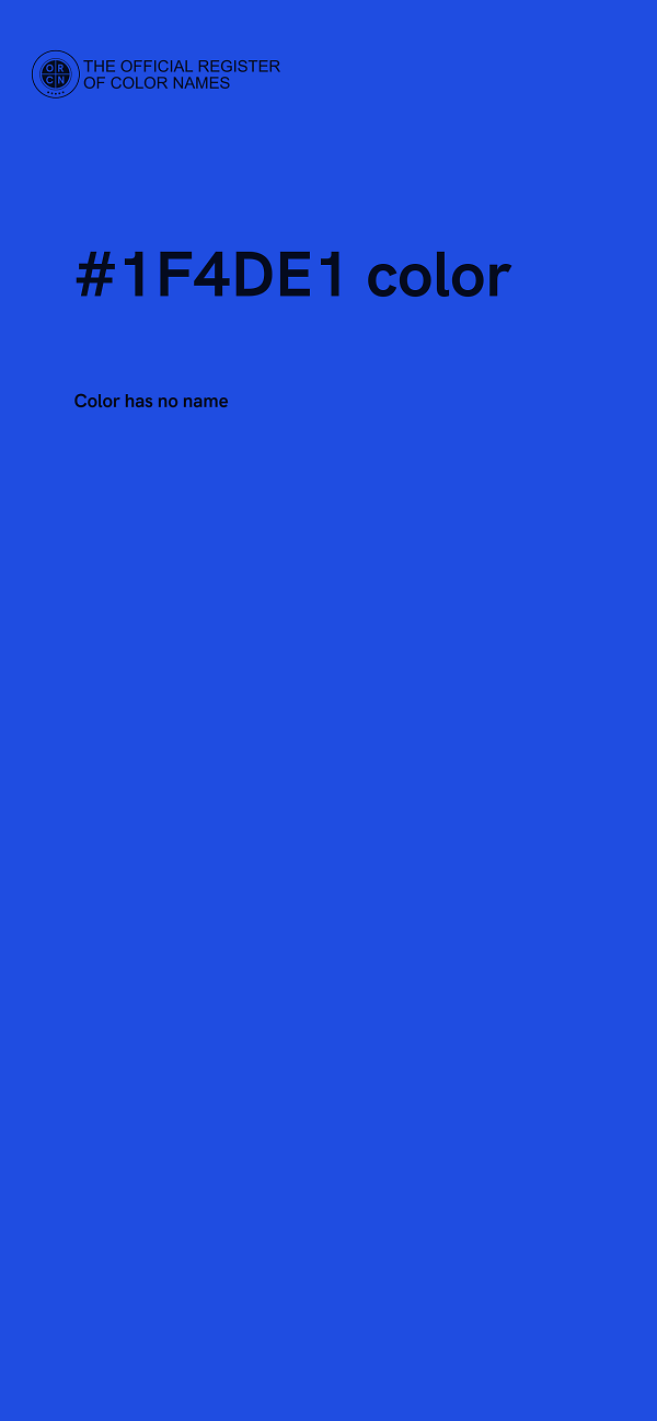 #1F4DE1 color image