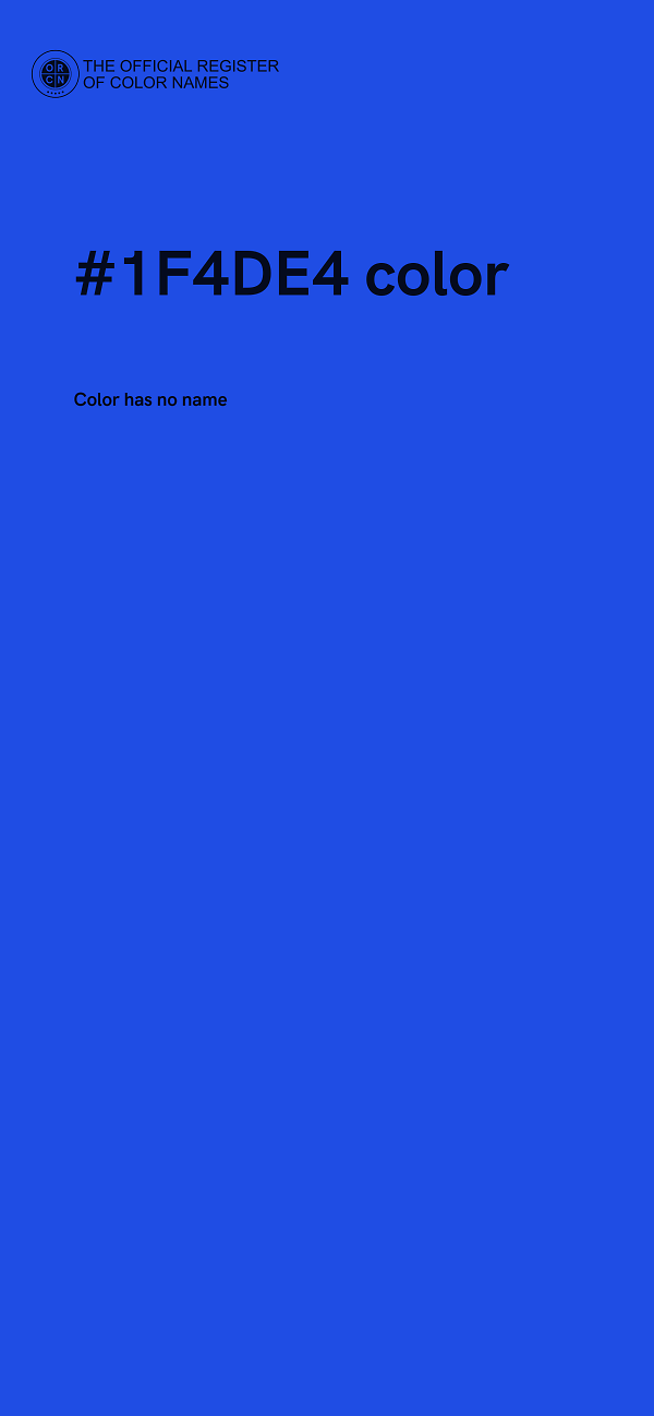 #1F4DE4 color image
