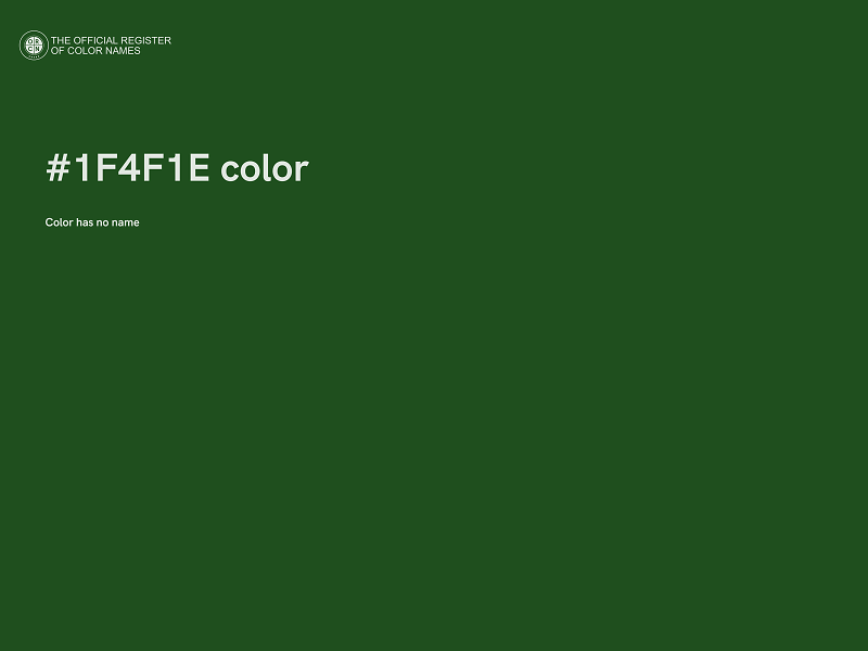 #1F4F1E color image