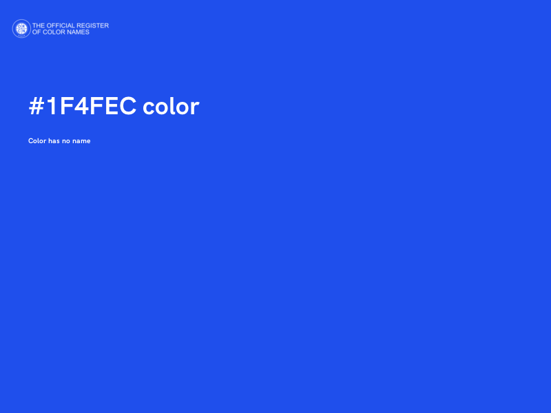 #1F4FEC color image