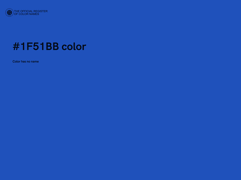 #1F51BB color image