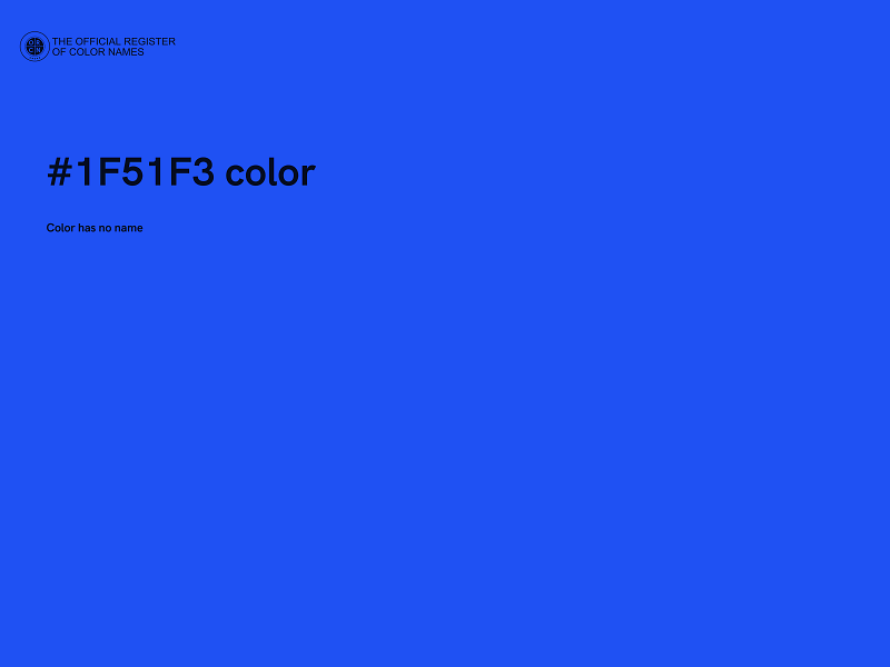 #1F51F3 color image