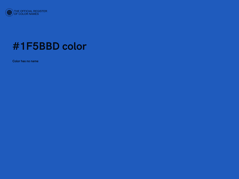 #1F5BBD color image