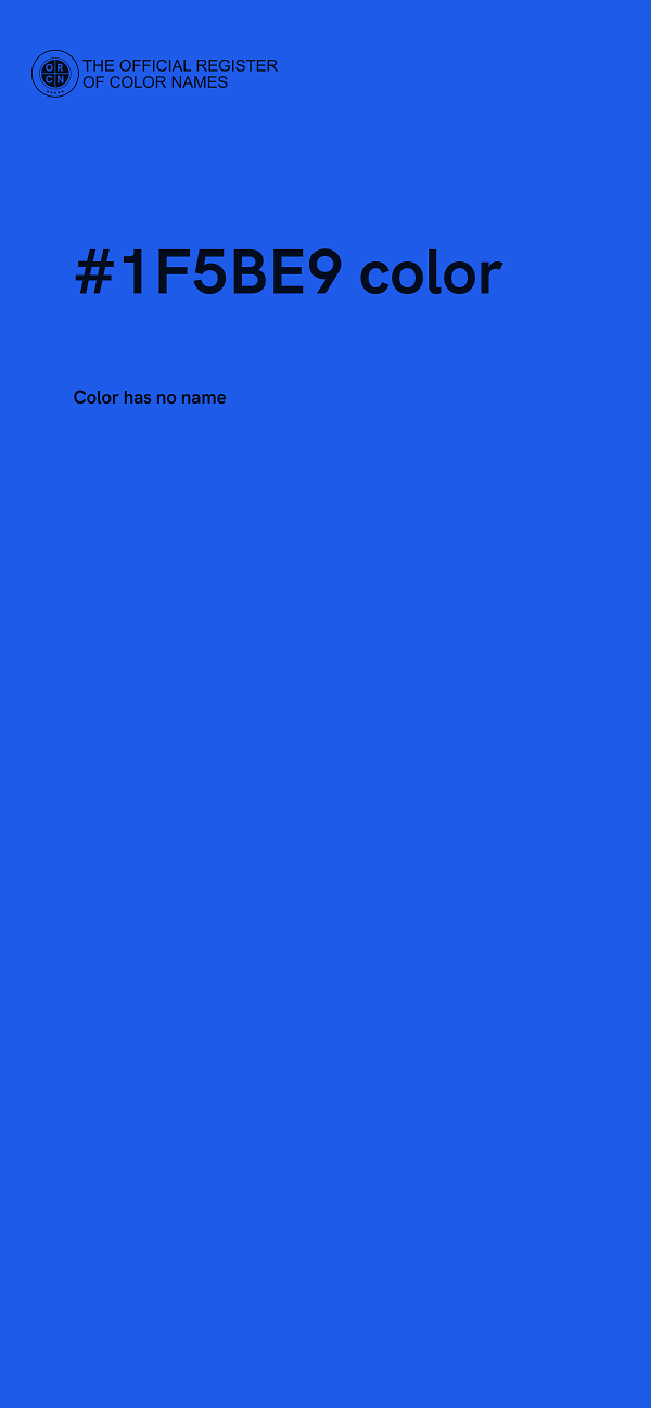 #1F5BE9 color image
