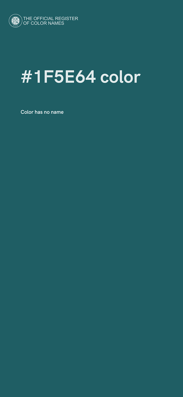#1F5E64 color image