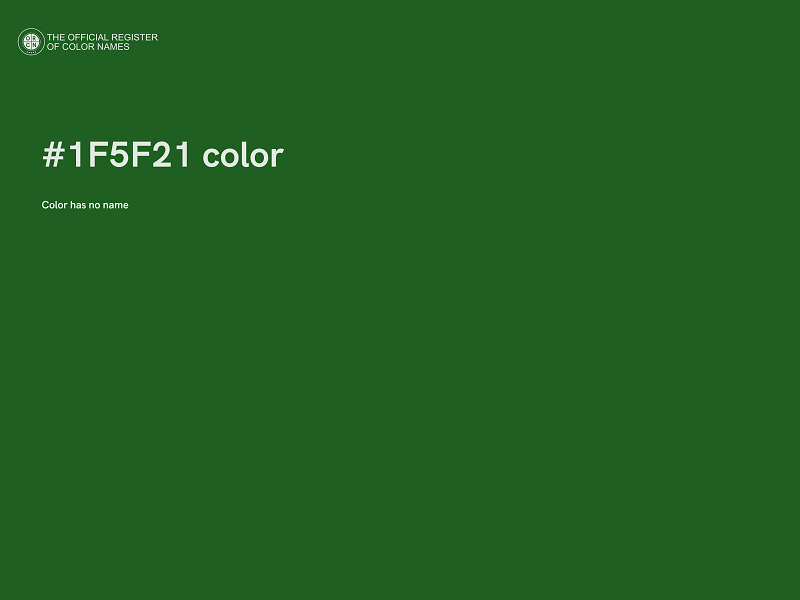 #1F5F21 color image