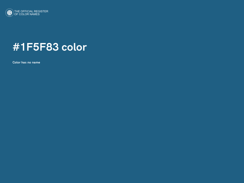 #1F5F83 color image